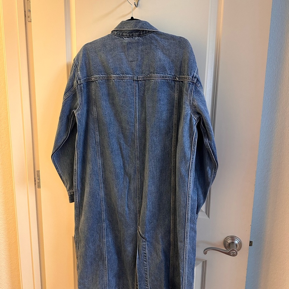 GAP Oversized Denim Long Jacket - Picture 2 of 3